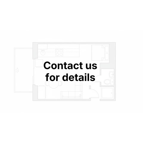 Floor plan for studio, 1 bath, 349 sqft